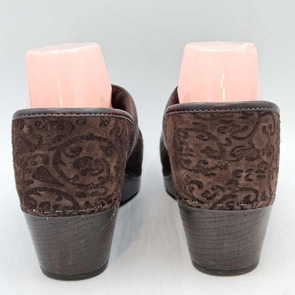 Dansko Prima brown suede leather clogs size 40 US size 9.5 / 10 - Picture 4 of 16